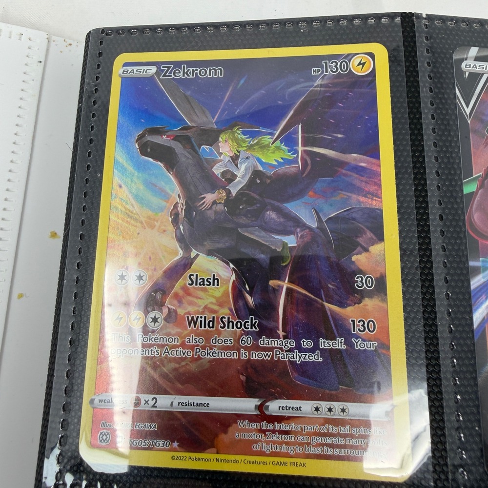Pokemon Zekrom TG05/TG30 Silver Tempest Trainer Gallery Full Art Holo Rare Card